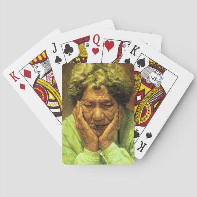 Jeu De Cartes Chef maori NZ Chieftainess Art (dos)