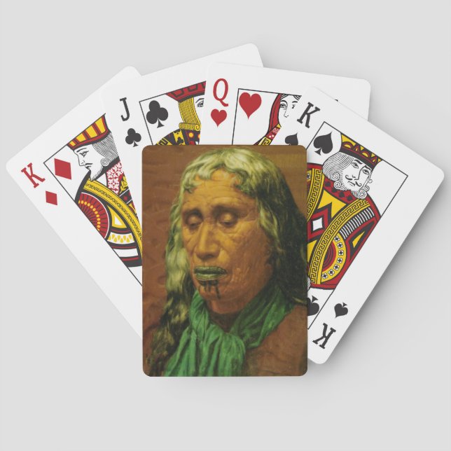 Jeu De Cartes Chef maori NZ Chieftainess Art (dos)