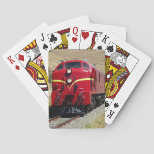 Jeu De Cartes Chemin de fer Locomotive Moteur de train diesel ro