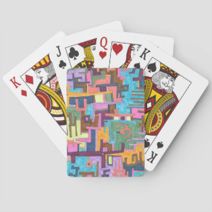 Jeu De Cartes "Chemins" Art Abstrait