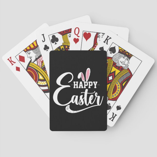 Jeu De Cartes Chemise de Pâques Lapin Joyeux (dos)