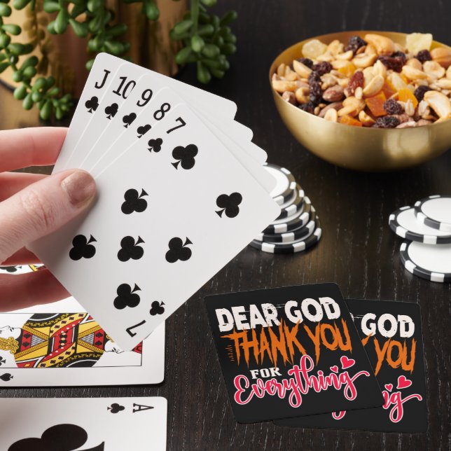 JEU DE CARTES CHER DIEU MERCI POUR TOUT (In Situ)