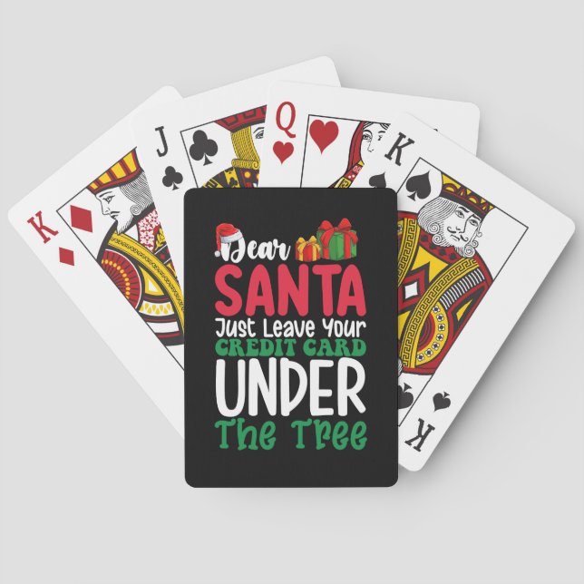 Jeu De Cartes Cher Père Noël laissez simplement votre carte de c (dos)