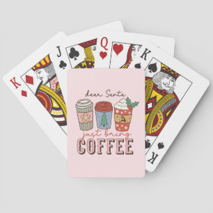 Jeu De Cartes Cher Père Noël Latte de café de Noël