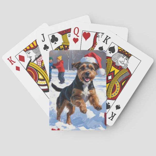 Jeu De Cartes Chesapeake Bay Retriever Neige avec Casquette de N (dos)