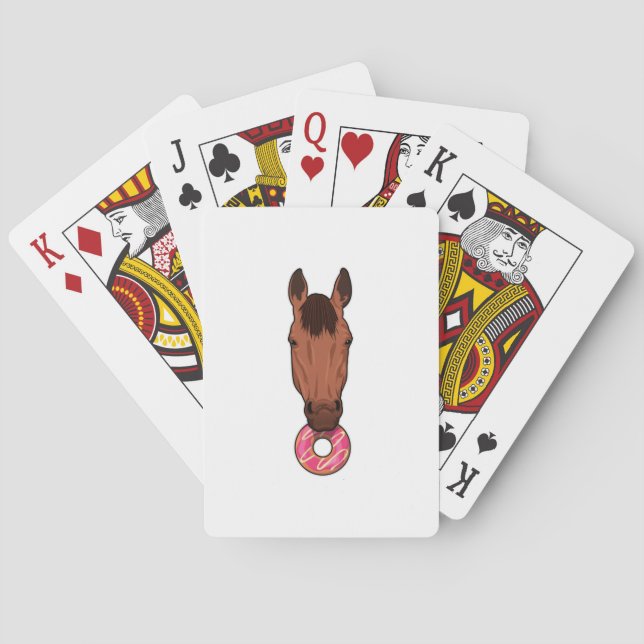 Jeu De Cartes Cheval avec beigne (dos)