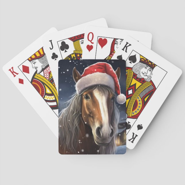 Jeu De Cartes Cheval de Noël (dos)