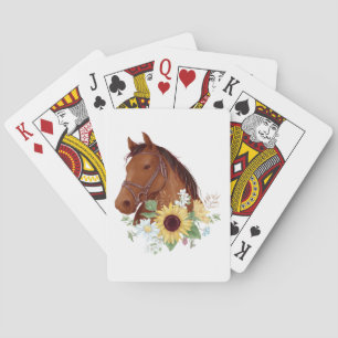 Jeu De Cartes Cheval équestre équitation cadeau Western Horse