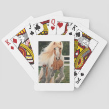"Cheval sauvage" Jouer des cartes