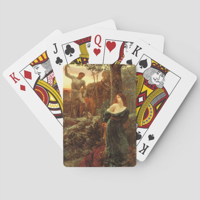 Jeu De Cartes Chevalerie (par Frank Dicksee) (dos)