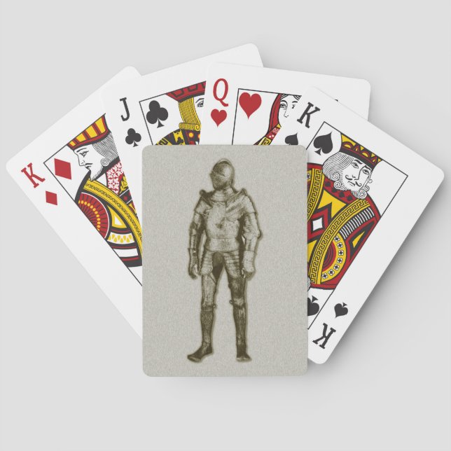 Jeu De Cartes Chevalier dans l'armure brillante Jouer des cartes (dos)