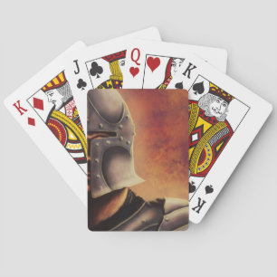 Jeu De Cartes chevalier médiéval jouant aux cartes