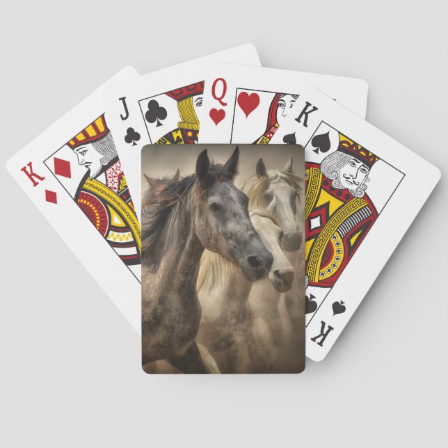 Jeu De Cartes Chevaux fonctionnant librement (dos)