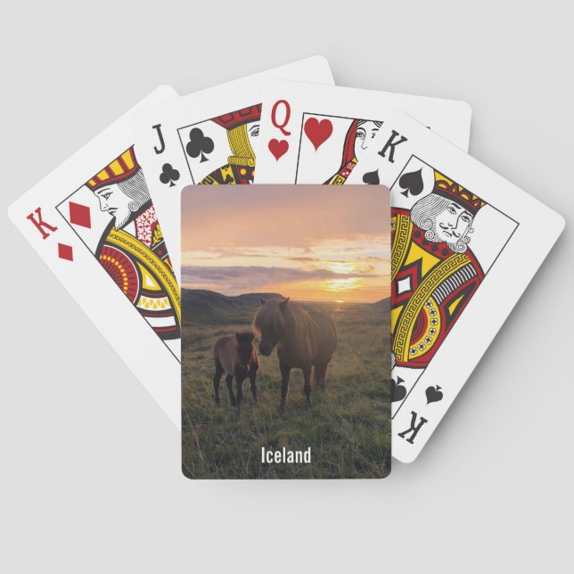 Jeu De Cartes Chevaux islandais - jouer aux cartes (dos)