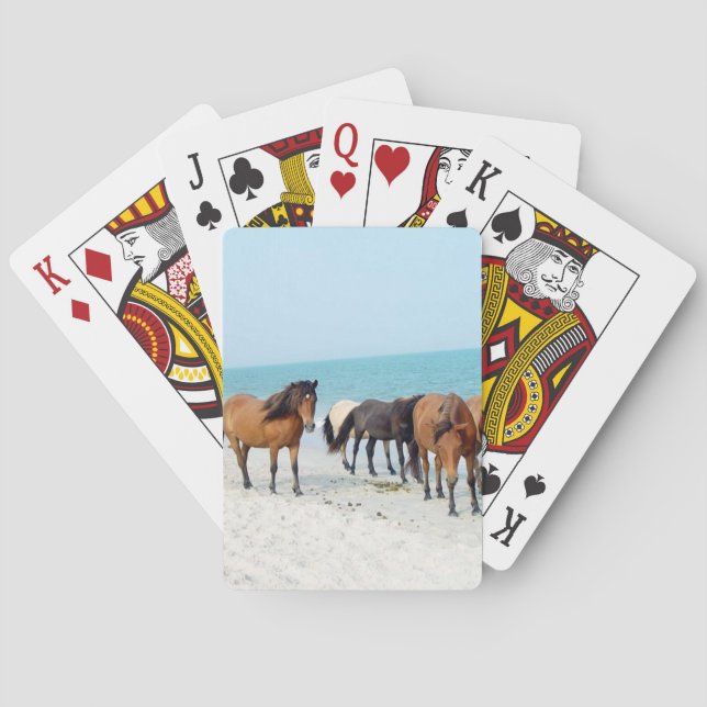 Jeu De Cartes Chevaux sur Assateague National Seashore (dos)
