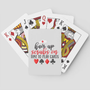 Jeu De Cartes Cheveux en l'air, blouse en place, à l'heure pour