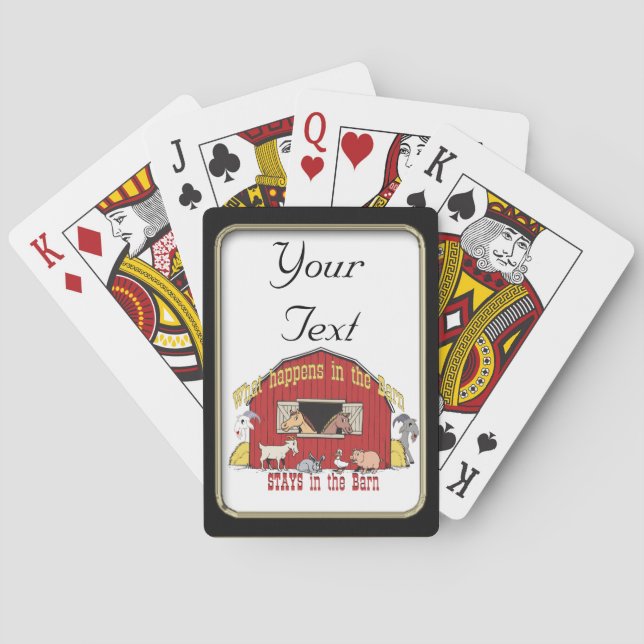 Jeu De Cartes Chèvre Grange Jouer Des Cartes (dos)