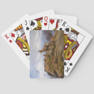Jeu De Cartes Chèvres chamois dans la chaîne de montagnes des Al