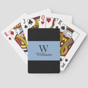 JEU DE CARTES CHIC PLAYING CARDS_FRANÇAIS BLEU/BLACK STRIPES. JO