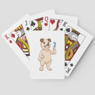 Jeu De Cartes Chien avec brosse à dents