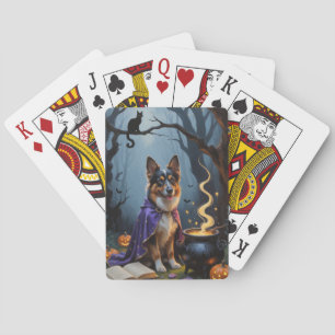 Jeu De Cartes Chien berger belge Peinture Whimsical Halloween