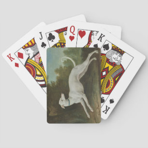 Jeu De Cartes Chien blanc gris (par Jean-Baptiste Oudry)