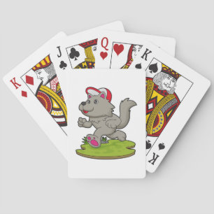 Jeu De Cartes Chien comme coureur avec Casquette