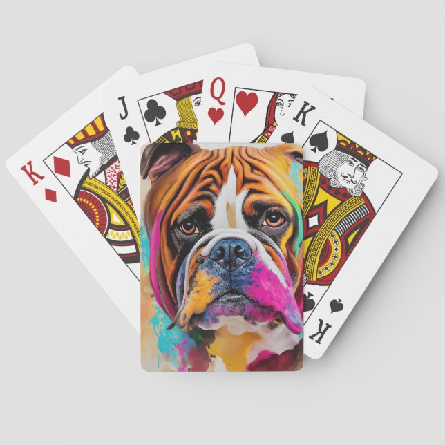 Jeu De Cartes Chien de chien anglais animal adorable (dos)