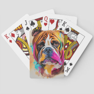 Jeu De Cartes Chien de chien anglais animal adorable coma animal
