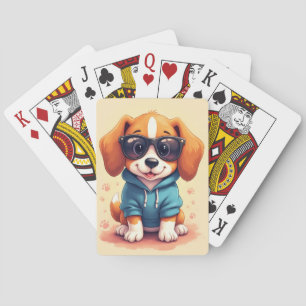 Jeu De Cartes Chien drôle Beagle Kawaii