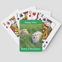 Chien Jouer aux cartes Happy Tails Bailey & Bambal
