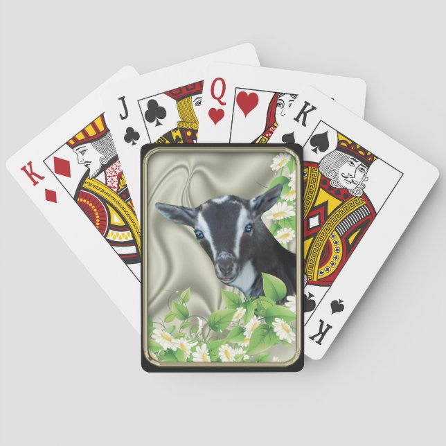 Jeu De Cartes Chien nain nigérian Daisies Bicycle® Cartes de jeu (dos)