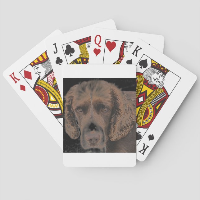 Jeu De Cartes Chiens Springer anglais (dos)