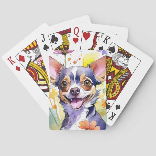 Jeu De Cartes Chihuahua Chien Jouer aux cartes (dos)