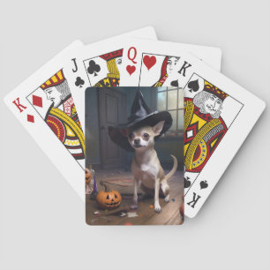 Jeu De Cartes Chihuahua Citrouilles Halloween effrayant