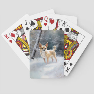 Jeu De Cartes Chihuahua Laisser neiger Noël