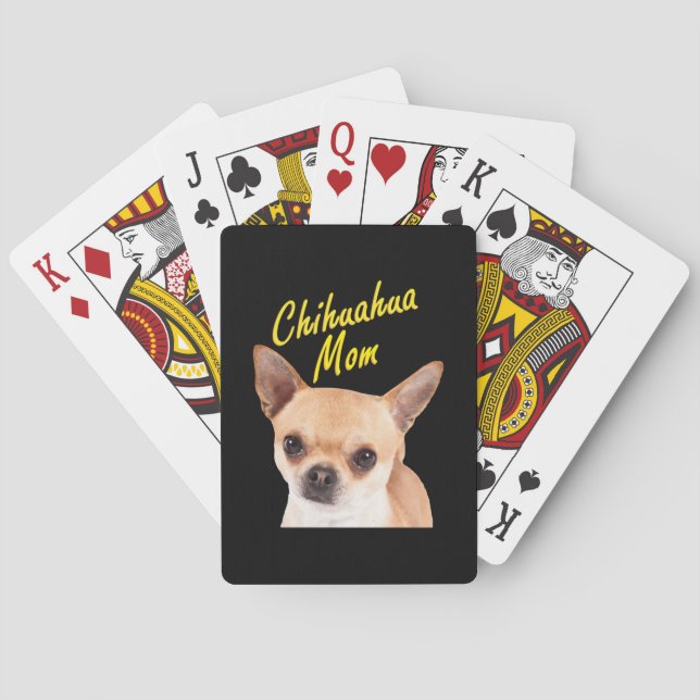 Jeu De Cartes Chihuahua Maman Cadeau pour les propriétaires de c (dos)