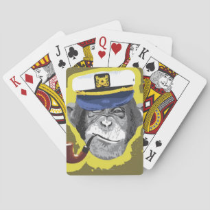 Jeu De Cartes Chimpanzé Fumer Pipe