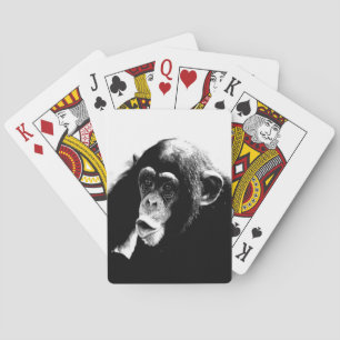 Jeu De Cartes Chimpanzé noir blanc