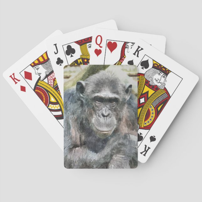 JEU DE CARTES CHIMPANZEE CUTE (dos)