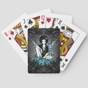 Jeu De Cartes China Retro Afro Lily Flower Fairy