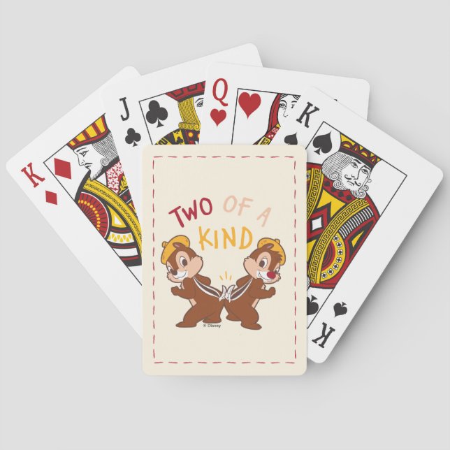 Jeu De Cartes Chip 'n Dale Deux d'un genre (dos)