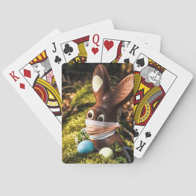 Jeu De Cartes Chocolat Corona Bunny de Pâques (dos)