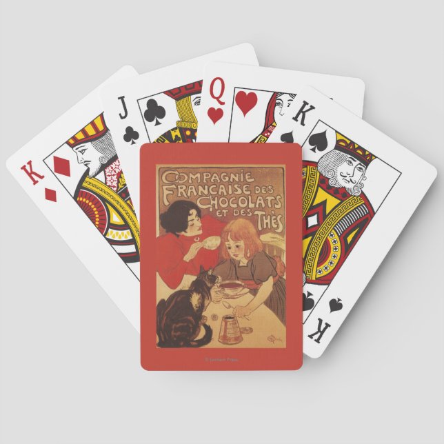 Jeu De Cartes Chocolat et mère et fille du thé Co (dos)