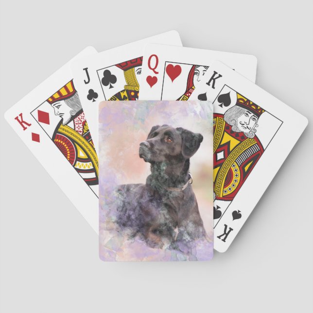 Jeu De Cartes Chocolat Labrador (dos)