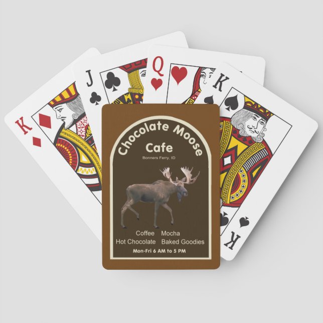 Jeu De Cartes Chocolat Moose Café (dos)