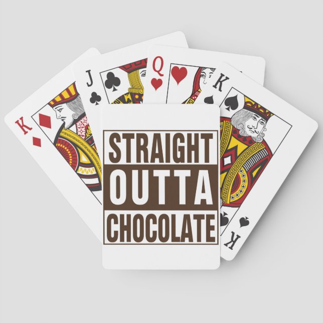 Jeu De Cartes Chocolate Straight Outta Brown (dos)