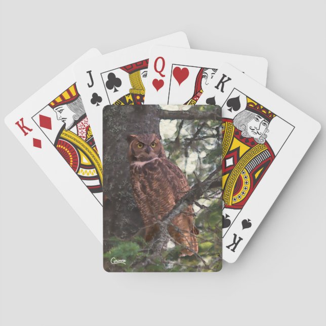 Jeu De Cartes Chouette - Bicyclette - Cartes de jeu (dos)