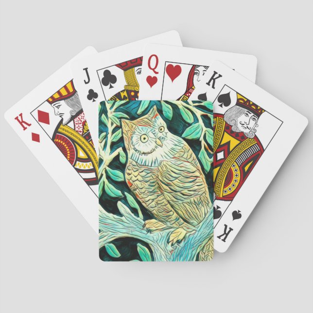 Jeu De Cartes Chouette Jouer des cartes (dos)