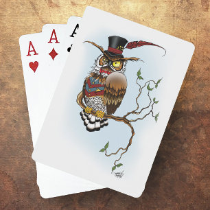 Jeu De Cartes Chouette victorienne